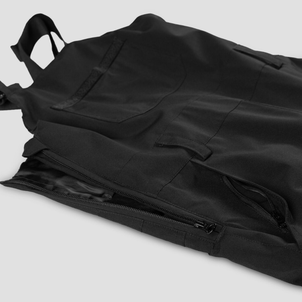 Roxy Girls 12 L Non Stop Snow Bib Pants Ski DryFlight Technology 10K Black - Picture 3 of 4